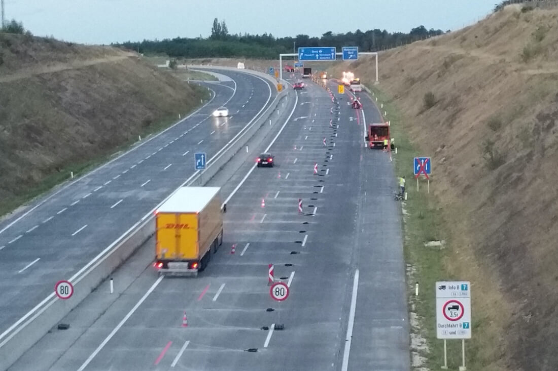VKtec Projekt - Verkehrsführung während der A5 Sanierung